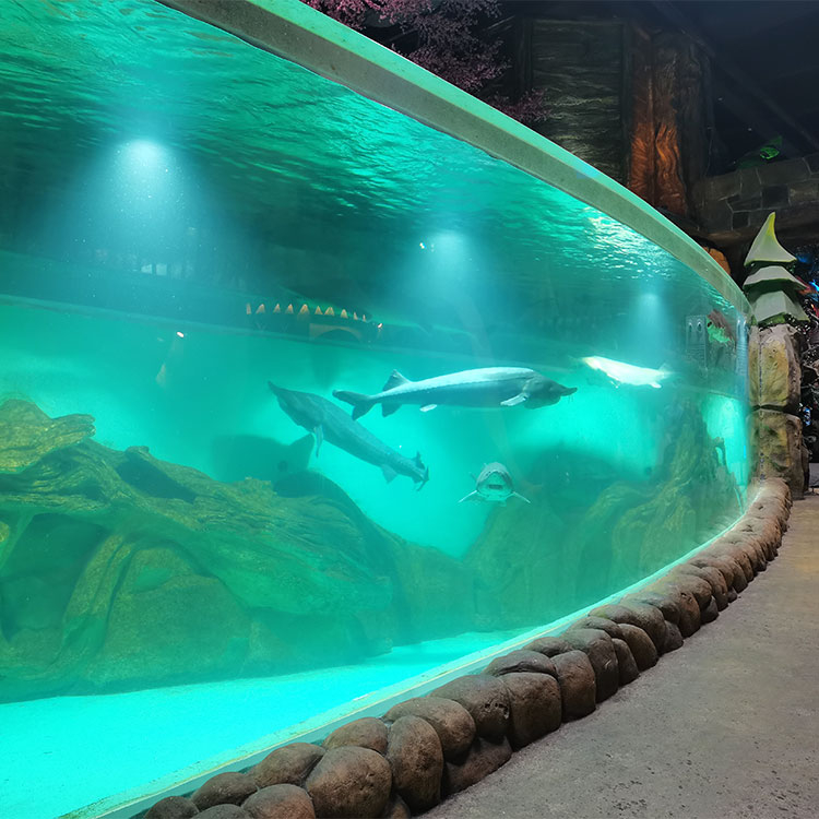 Изготовленные на заказ акриловые окна для аквариума Oceanarium-Leyu Фабрика акриловых листов 