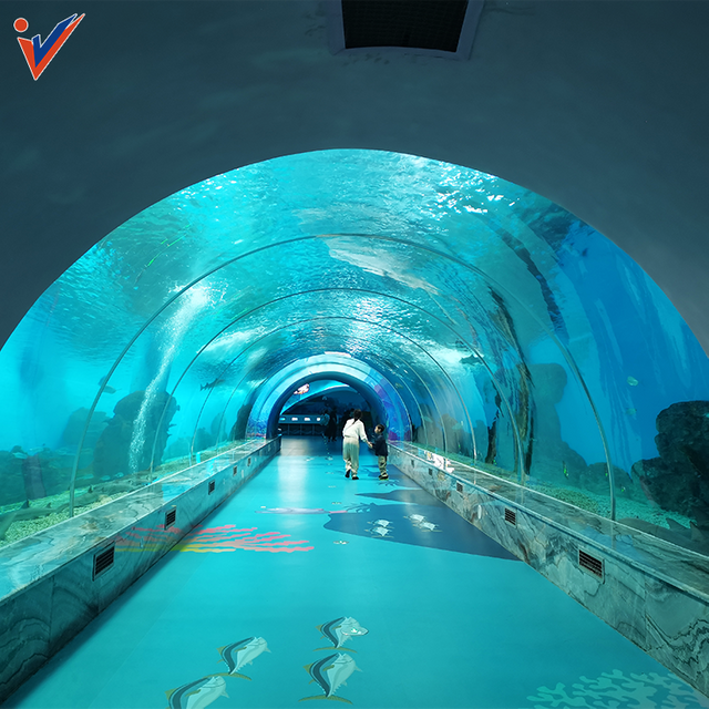 Фантастический большой акриловый туннель для аквариума-Фабрика акриловых листов Leyu