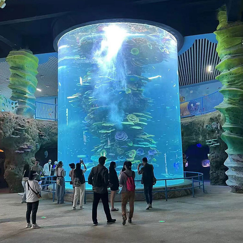 Литой акриловый аквариум большого диаметра готов к отправке - лей акрил
